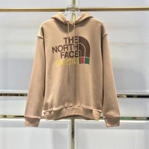 Gucci & The North Face Hoodie Cotton in Brown