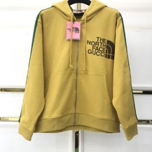 Gucci & The North Face Hoodie Cotton in Yellow
