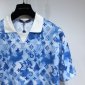 Replica Louis Vuitton Shirt Monogram Buttoned in Blue