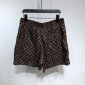 Replica Louis Vuitton Shorts Damier Jacquard in Brown