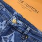 Replica Louis Vuitton Pants Striped Monogram Denim Cargo