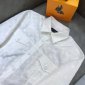 Replica Louis Vuitton Shirt Monogram Buttoned in White