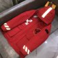 Replica Off-White Down Jacket Hoodies in Red