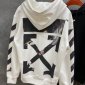 Replica Off-White Hoodies Logo Cotton in Black