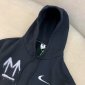 Replica Off-White Hoodies Logo Cotton in Black