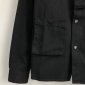 Replica Off-White Jacket slim fit denim in Black