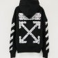 Replica Off-White Hoodies Logo Cotton in Black