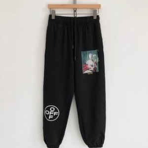 Off-White Pants Cotton in Black