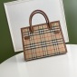 Replica Burberry Vintage Check Two-handle Title Bag