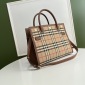 Replica Burberry Vintage Check Two-handle Title Bag