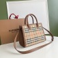 Replica Burberry Vintage Check Two-handle Title Bag