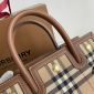 Replica Burberry Vintage Check Two-handle Title Bag