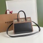 Replica Burberry Vintage Check Two-handle Title Bag