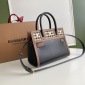 Replica Burberry Vintage Check Two-handle Title Bag