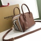 Replica Burberry Leather Half Cube Bag