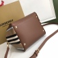 Replica Burberry Leather Half Cube Bag