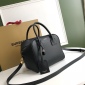 Replica Burberry Leather Half Cube Bag