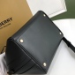 Replica Burberry Leather Half Cube Bag