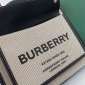 Replica Burberry Two-tone Canvas and Leather Pocket Bag