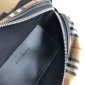 Replica Burberry - Leather-Trimmed Checked Nylon Belt Bag