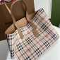 Replica Burberry Leather Two-handle Title Bag