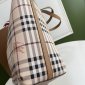 Replica Burberry Leather Two-handle Title Bag