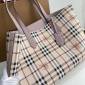 Replica Burberry Leather Two-handle Title Bag