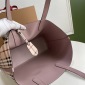 Replica Burberry Leather Two-handle Title Bag