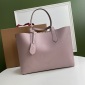 Replica Burberry Leather Two-handle Title Bag