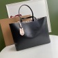 Replica Burberry Leather Two-handle Title Bag