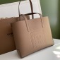 Replica Burberry Leather Two-handle Title Bag