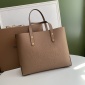 Replica Burberry Leather Two-handle Title Bag