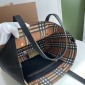 Replica Burberry Leather Two-handle Title Bag