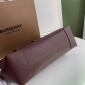 Replica Burberry Leather Two-handle Title Bag