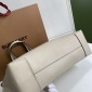 Replica Burberry Calfskin Crest Embossed Small Tote Bag