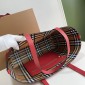 Replica Burberry Leather Two-handle Title Bag