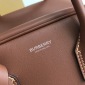 Replica Burberry Large Leather Half Cube Bag