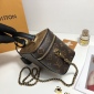 Replica LOUIS VUITTON Vanity PM Monogram Reverse Canvas Crossbody Bag Brown