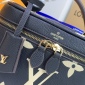 Replica Louis Vuitton Vanity Handbag Bicolor Monogram Empreinte Giant PM Black