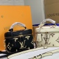 Replica Louis Vuitton Vanity Handbag Bicolor Monogram Empreinte Giant PM Black