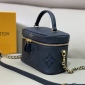 Replica Pre-Owned Louis Vuitton Empreinte Monogram Giant Vanity PM Black