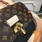 Replica Louis Vuitton Vaugirard Monogram Canvas/Leather Satchel Black