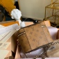 Replica Louis Vuitton Vanity Reverse Mini Brown Monogram Lv Logo Handle