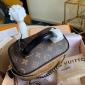 Replica Louis Vuitton Vanity Reverse Mini Brown Monogram Lv Logo Handle