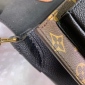 Replica Louis Vuitton Vaugirard Monogram Canvas/Leather Satchel Black