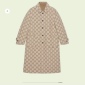 Replica GUCCI Reversible GG Wool Coat, Size 42 IT, Brown, Ready-to-wear