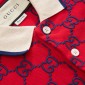 Replica GUCCI Cotton Piquet Polo With GG, Size M, Red, Ready-to-wear