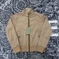 Replica LEATHER AND GG CANVAS REVERSIBLE JACKET