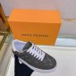 Replica Time out leather trainers Louis Vuitton Brown