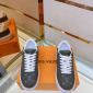 Replica Time out leather trainers Louis Vuitton Brown